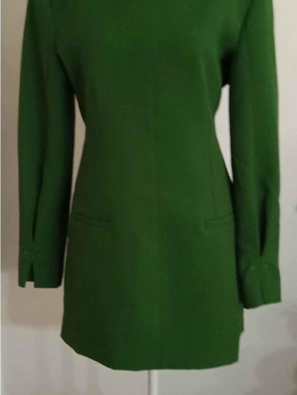 Zara Emerald Green Long Sleeve Shift Dress